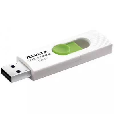 USB флеш накопитель ADATA 128GB UV320 White/Green USB 3.1 (AUV320-128G-RWHGN) - 2 USB флеш накопитель ADATA 128GB UV320 White/Green USB 3.1 (AUV320-128G-RWHGN) - 2
