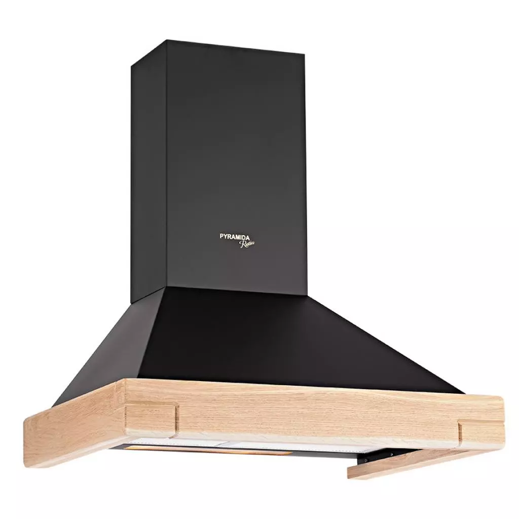 Вытяжка кухонная Pyramida KH 60 WOOD BL