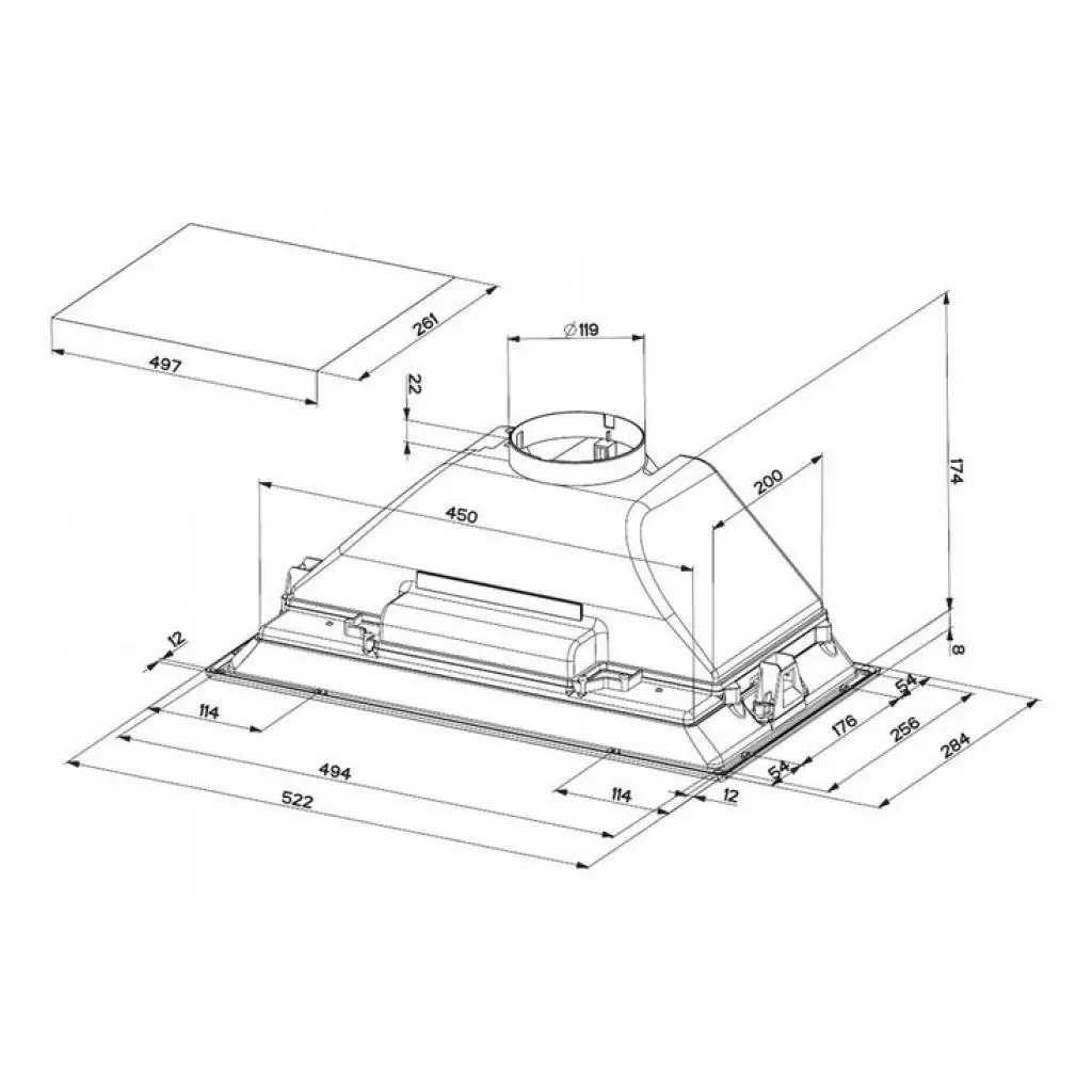 Вытяжка кухонная Faber INCA SMART C LG A52 - 2 Вытяжка кухонная Faber INCA SMART C LG A52 - 2
