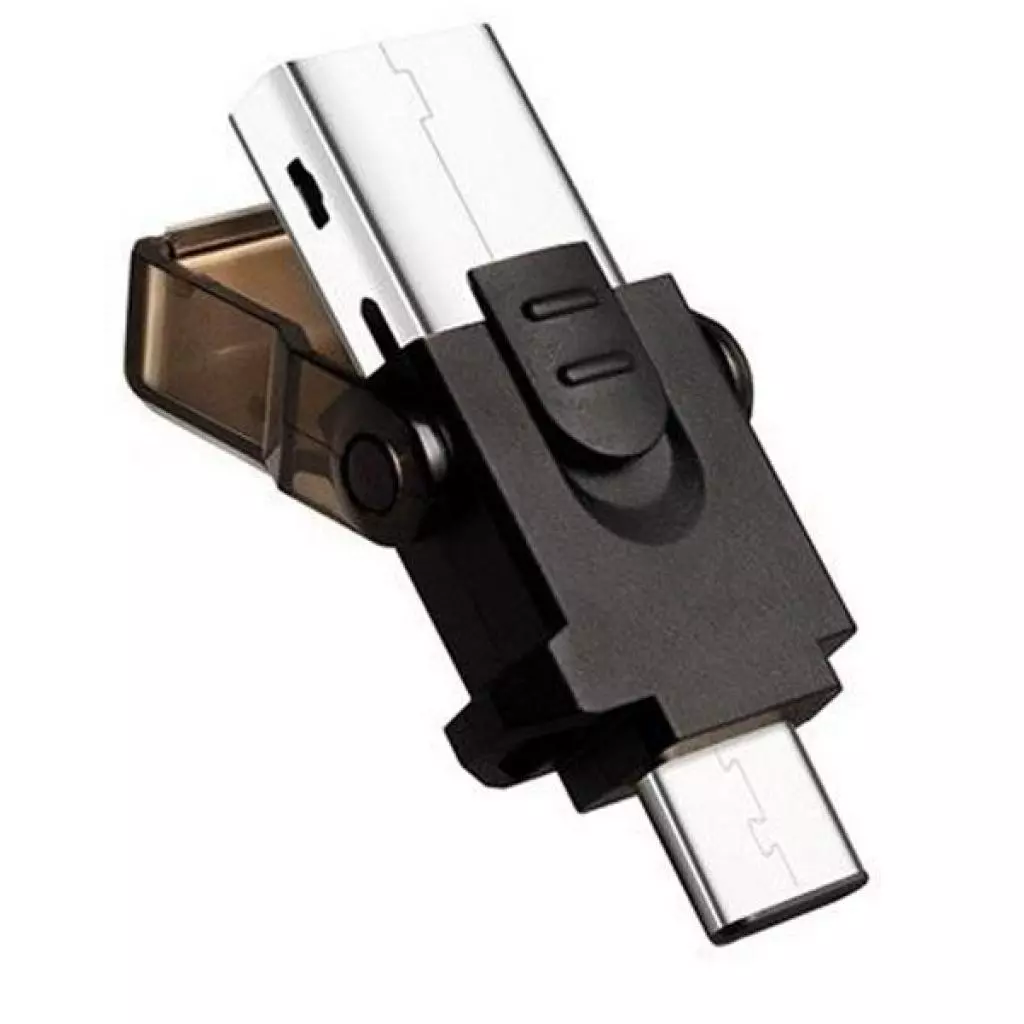 Считыватель флеш-карт ADATA microSD to USB A/C 3.1 (ACMR3PL-OTG-RBK) - 1 Считыватель флеш-карт ADATA microSD to USB A/C 3.1 (ACMR3PL-OTG-RBK) - 1