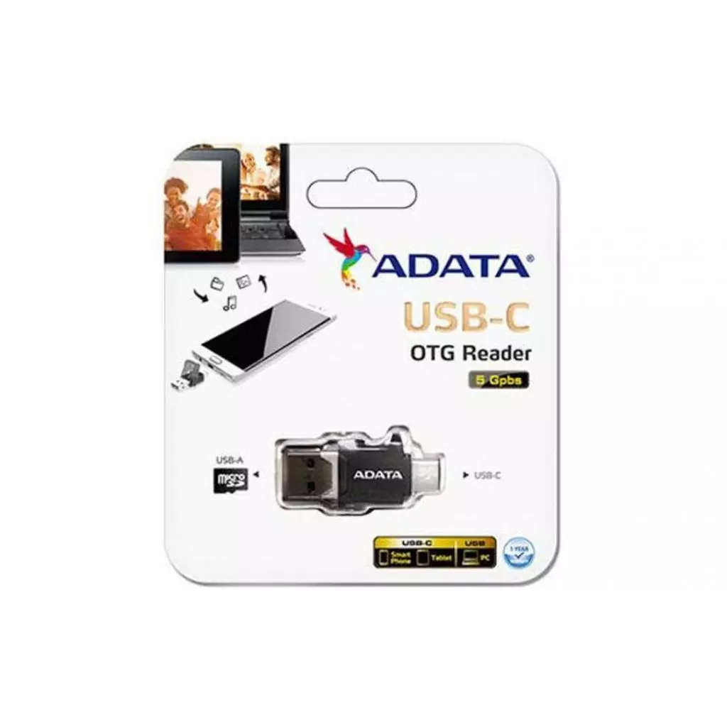 Считыватель флеш-карт ADATA microSD to USB A/C 3.1 (ACMR3PL-OTG-RBK) - 3 Считыватель флеш-карт ADATA microSD to USB A/C 3.1 (ACMR3PL-OTG-RBK) - 3