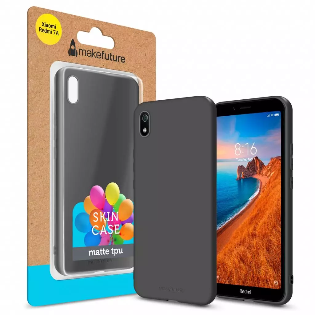 Чехол для моб. телефона MakeFuture Skin Case Xiaomi Redmi 7A Black (MCK-XR7ABK)
