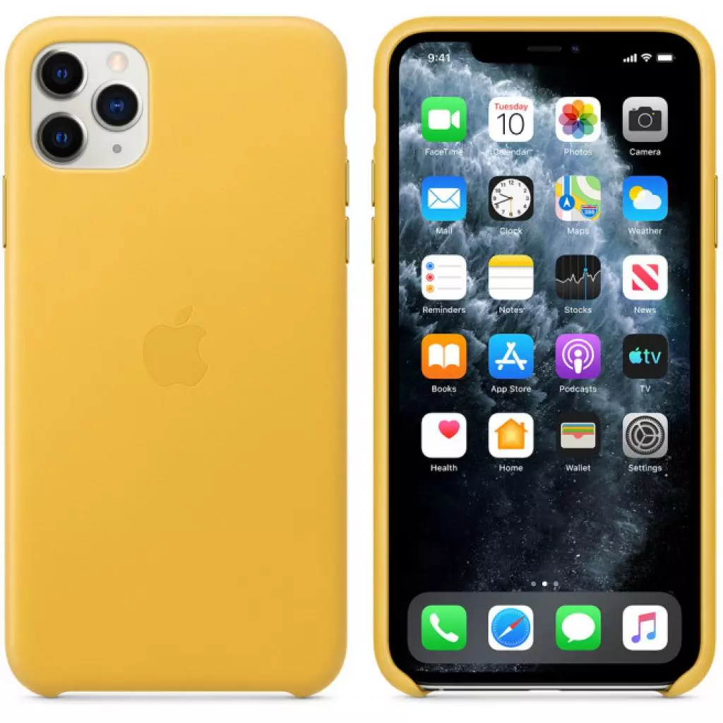 Чехол для моб. телефона Apple iPhone 11 Pro Max Leather Case - Meyer Lemon (MX0A2ZM/A) - 5 Чехол для моб. телефона Apple iPhone 11 Pro Max Leather Case - Meyer Lemon (MX0A2ZM/A) - 5