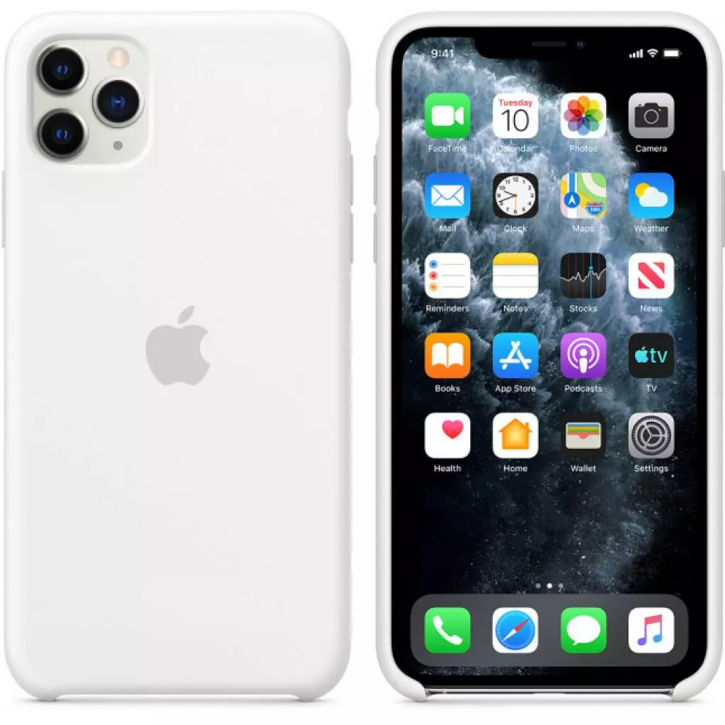 Чехол для моб. телефона Apple iPhone 11 Pro Max Silicone Case - White (MWYX2ZM/A) - 5