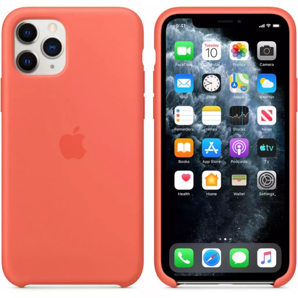 Чехол для моб. телефона Apple iPhone 11 Pro Silicone Case - Clementine (Orange) (MWYQ2ZM/A) - 5 Чехол для моб. телефона Apple iPhone 11 Pro Silicone Case - Clementine (Orange) (MWYQ2ZM/A) - 5