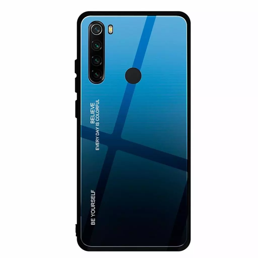 Чехол для моб. телефона BeCover Gradient Glass для Xiaomi Redmi Note 8 Blue-Black (704445)