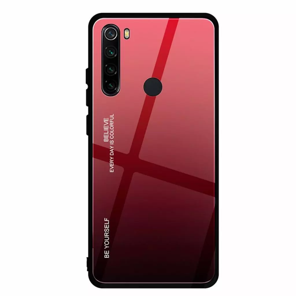 Чехол для моб. телефона BeCover Gradient Glass для Xiaomi Redmi Note 8 Red-Black (704450)