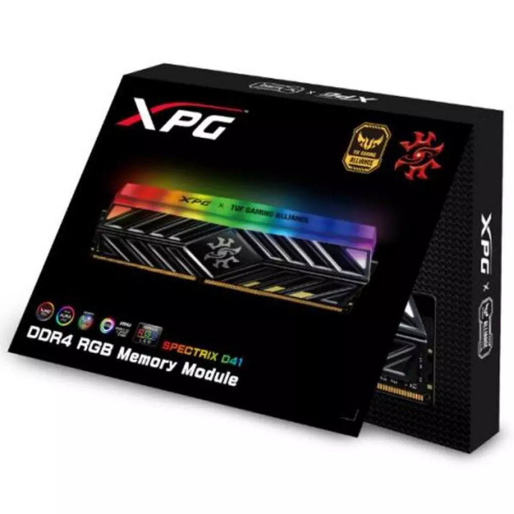 Модуль памяти для компьютера DDR4 16GB 2666 MHz XPG Spectrix D41 Tungsten Grey ADATA (AX4U2666316G16-ST41) - 3 Модуль памяти для компьютера DDR4 16GB 2666 MHz XPG Spectrix D41 Tungsten Grey ADATA (AX4U2666316G16-ST41) - 3