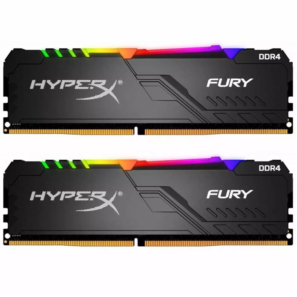 Модуль памяти для компьютера DDR4 32GB (2x16GB) 3000 MHz HyperX FURY RGB Kingston Fury (ex.HyperX) (HX430C15FB3AK2/32)