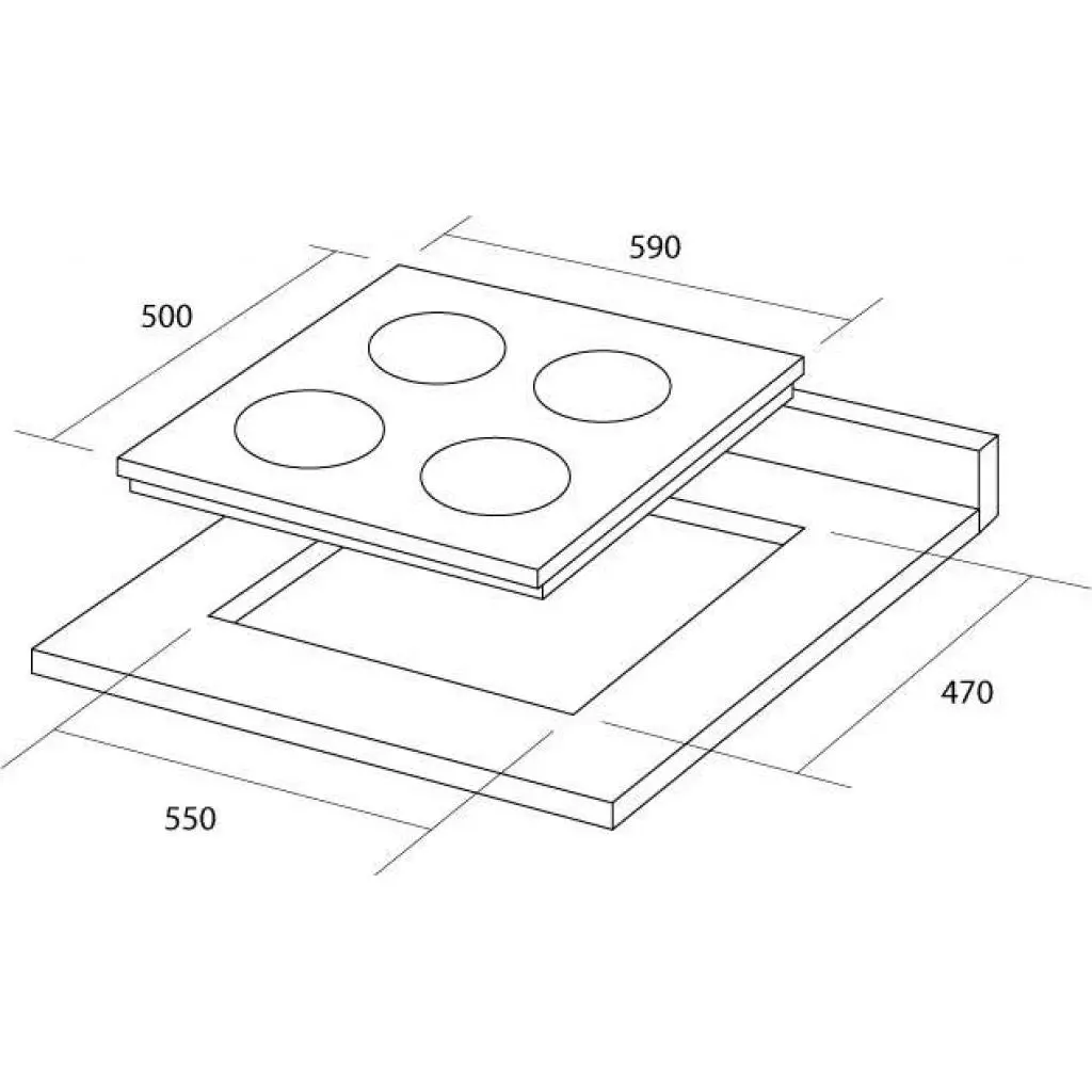 Варочная поверхность Pyramida PFG 646 BLACK - 6