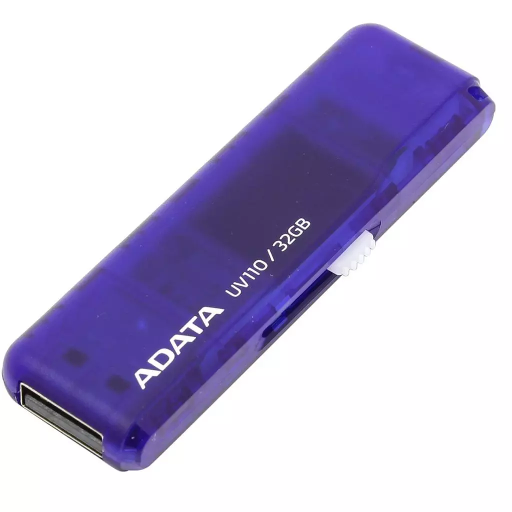 USB флеш накопитель ADATA 32GB UV110 Blue USB 2.0 (AUV110-32G-RBL) - 2 USB флеш накопитель ADATA 32GB UV110 Blue USB 2.0 (AUV110-32G-RBL) - 2