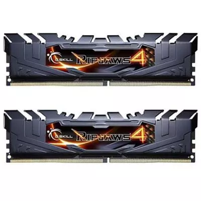Модуль памяти для компьютера DDR4 16GB (2x8GB) 3000 MHz Ripjaws4 Black G.Skill (F4-3000C15D-16GRK)