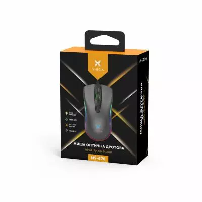 Мышка Vinga MS-670 Grey - 2