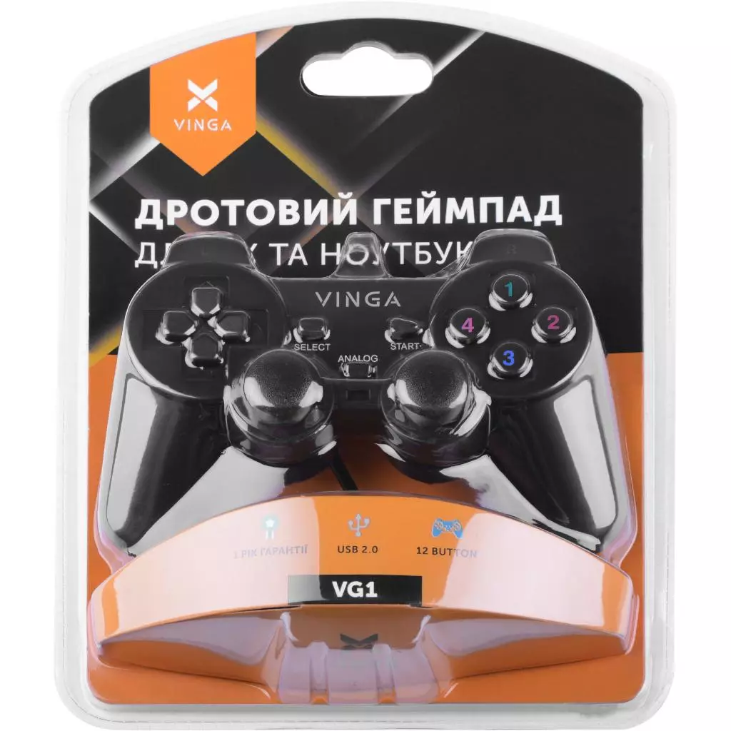 Геймпад Vinga VG1 Black - 6 Геймпад Vinga VG1 Black - 6