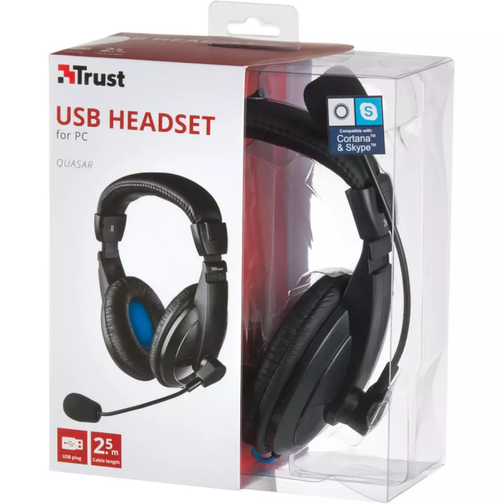 Наушники Trust Quasar USB Headset (16976) - 6