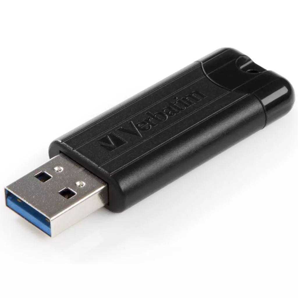 USB флеш накопитель Verbatim 32GB PinStripe Black USB 3.0 (49317) - 3 USB флеш накопитель Verbatim 32GB PinStripe Black USB 3.0 (49317) - 3