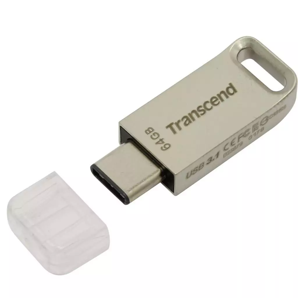 USB флеш накопитель Transcend 64GB JetFlash 850 Silver USB 3.1 (TS64GJF850S) - 2