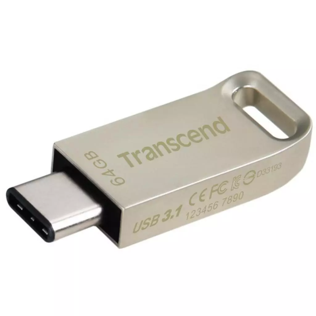 USB флеш накопитель Transcend 64GB JetFlash 850 Silver USB 3.1 (TS64GJF850S) - 3