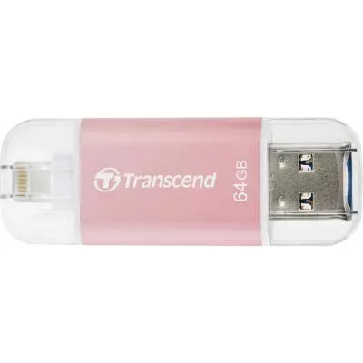 USB флеш накопитель Transcend 64GB JetDrive Go 300 Rose Gold USB 3.1/Lightning (TS64GJDG300R)