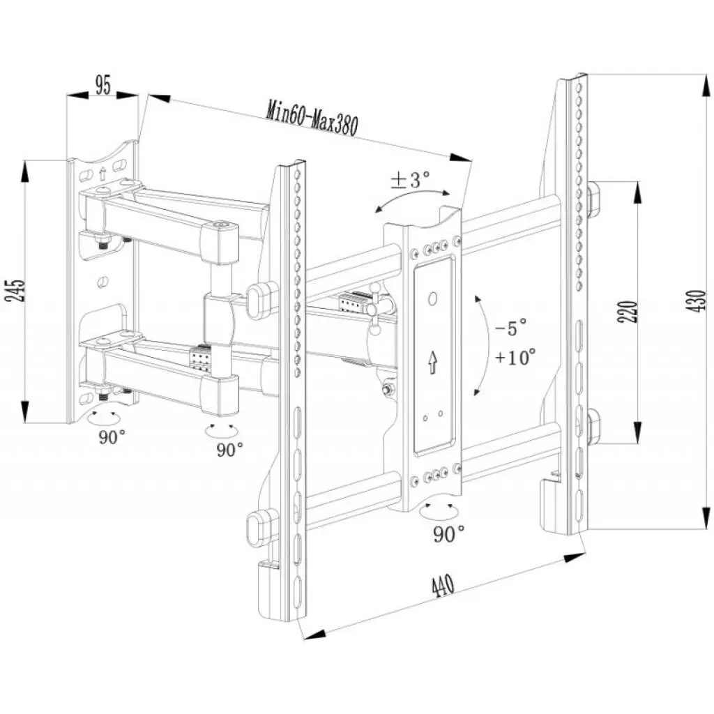 Кронштейн Charmount CT-WPLB-T400 - 4