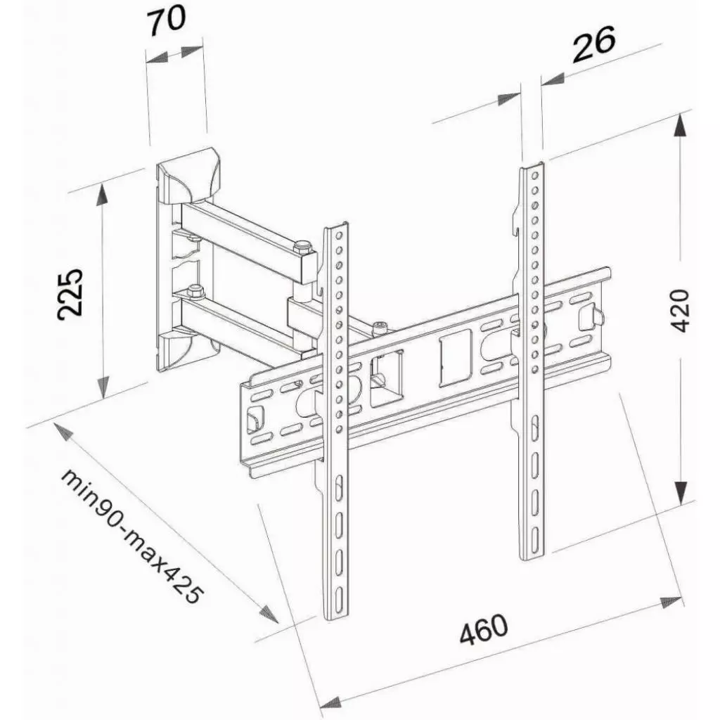 Кронштейн Charmount CT-WPLB-T444 - 3