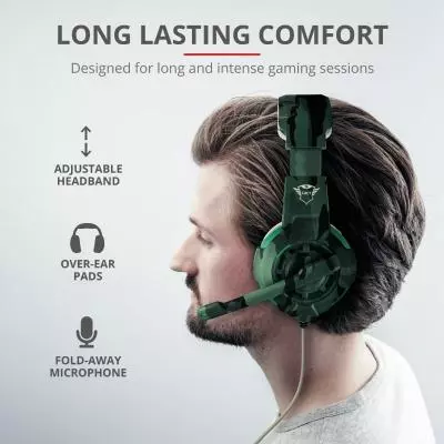 Наушники Trust GXT 310C Radius Gaming Headset Jungle camo (22207) - 8
