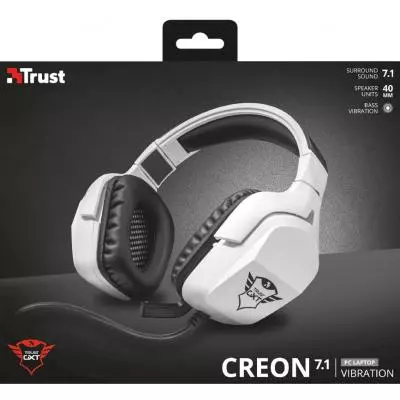 Наушники Trust GXT 354 Creon 7.1 Bass Vibration USB WHITE (22054) - 6