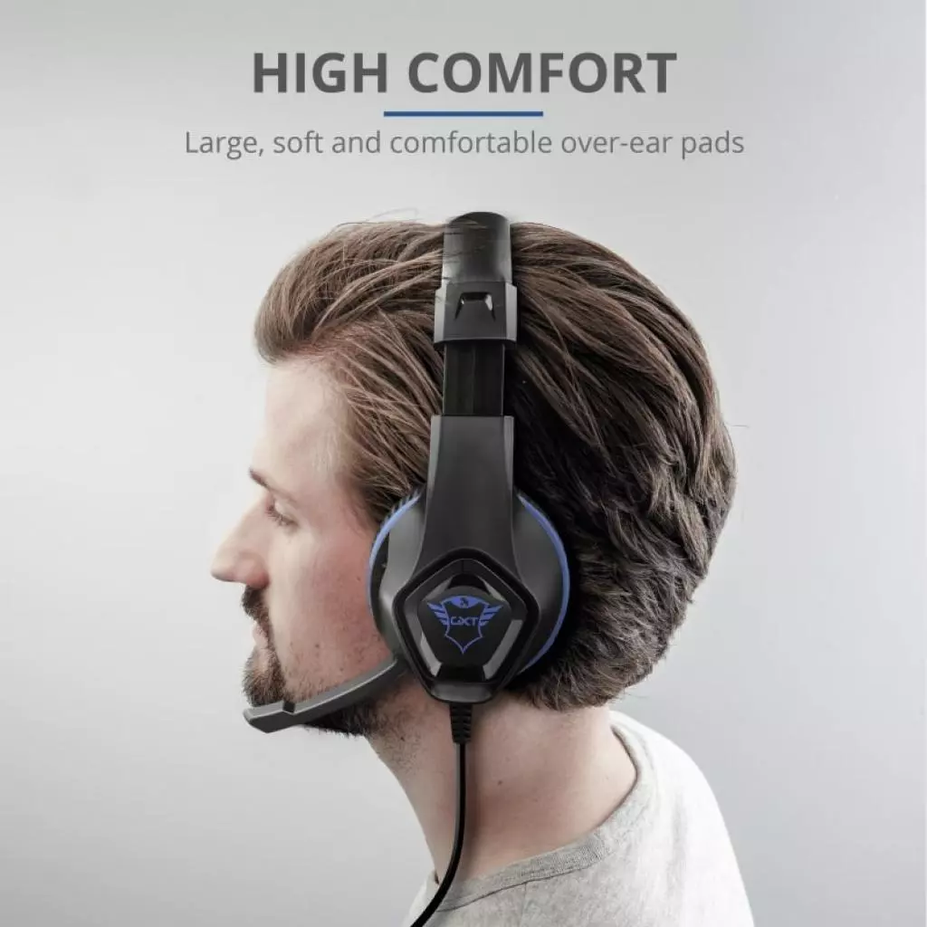 Наушники Trust GXT 404B Rana Gaming Headset for PS4 3.5mm BLUE (23309) - 5 Наушники Trust GXT 404B Rana Gaming Headset for PS4 3.5mm BLUE (23309) - 5