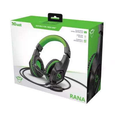 Наушники Trust GXT 404G Rana Gaming Headset for Xbox One 3.5mm GREEN (23346) - 3