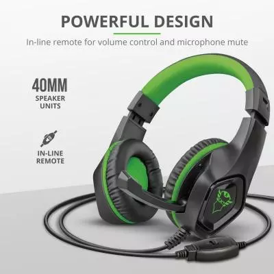 Наушники Trust GXT 404G Rana Gaming Headset for Xbox One 3.5mm GREEN (23346) - 8