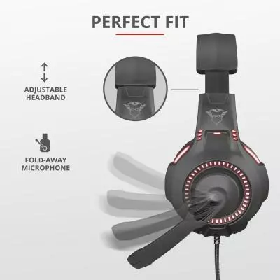 Наушники Trust GXT 407 Ravu Illuminated 3.5mm+USB BLACK (23372) - 7 Наушники Trust GXT 407 Ravu Illuminated 3.5mm+USB BLACK (23372) - 7