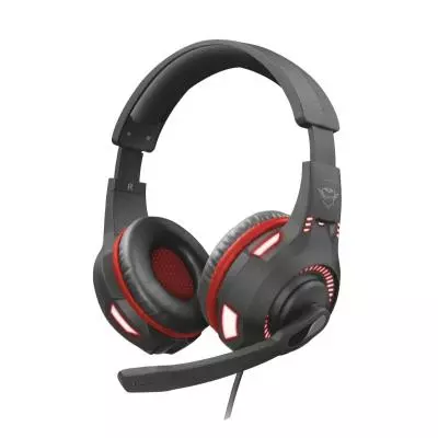 Наушники Trust GXT 407 Ravu Illuminated 3.5mm+USB BLACK (23372)