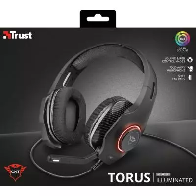Наушники Trust GXT 455 Torus RGB 3.5mm BLACK (23138) - 6 Наушники Trust GXT 455 Torus RGB 3.5mm BLACK (23138) - 6