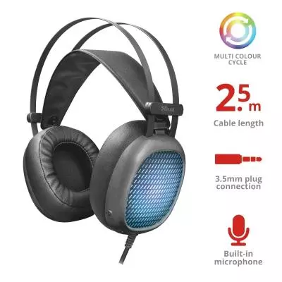 Наушники Trust Lumen Illuminated 3.5mm BLACK (22447) - 7