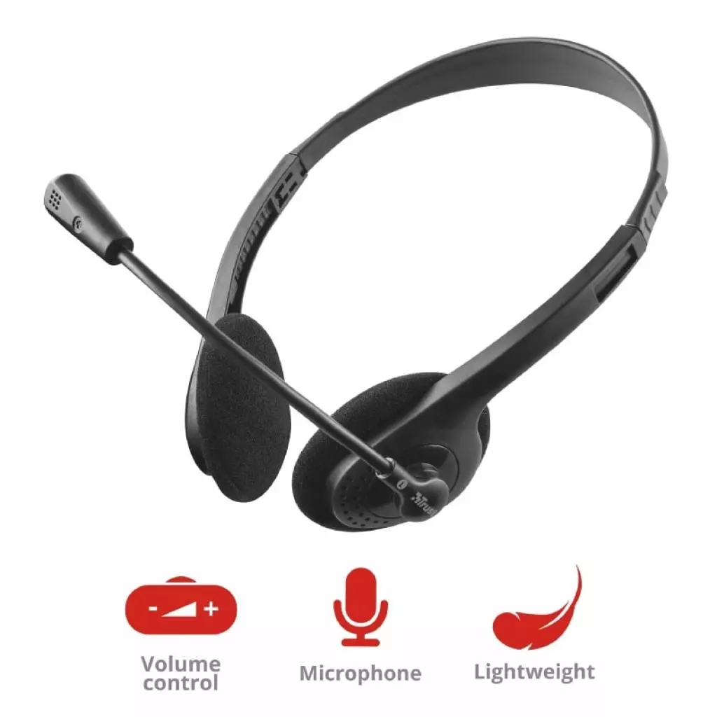 Наушники Trust Primo Chat 3.5mm BLACK (21665) - 5 Наушники Trust Primo Chat 3.5mm BLACK (21665) - 5