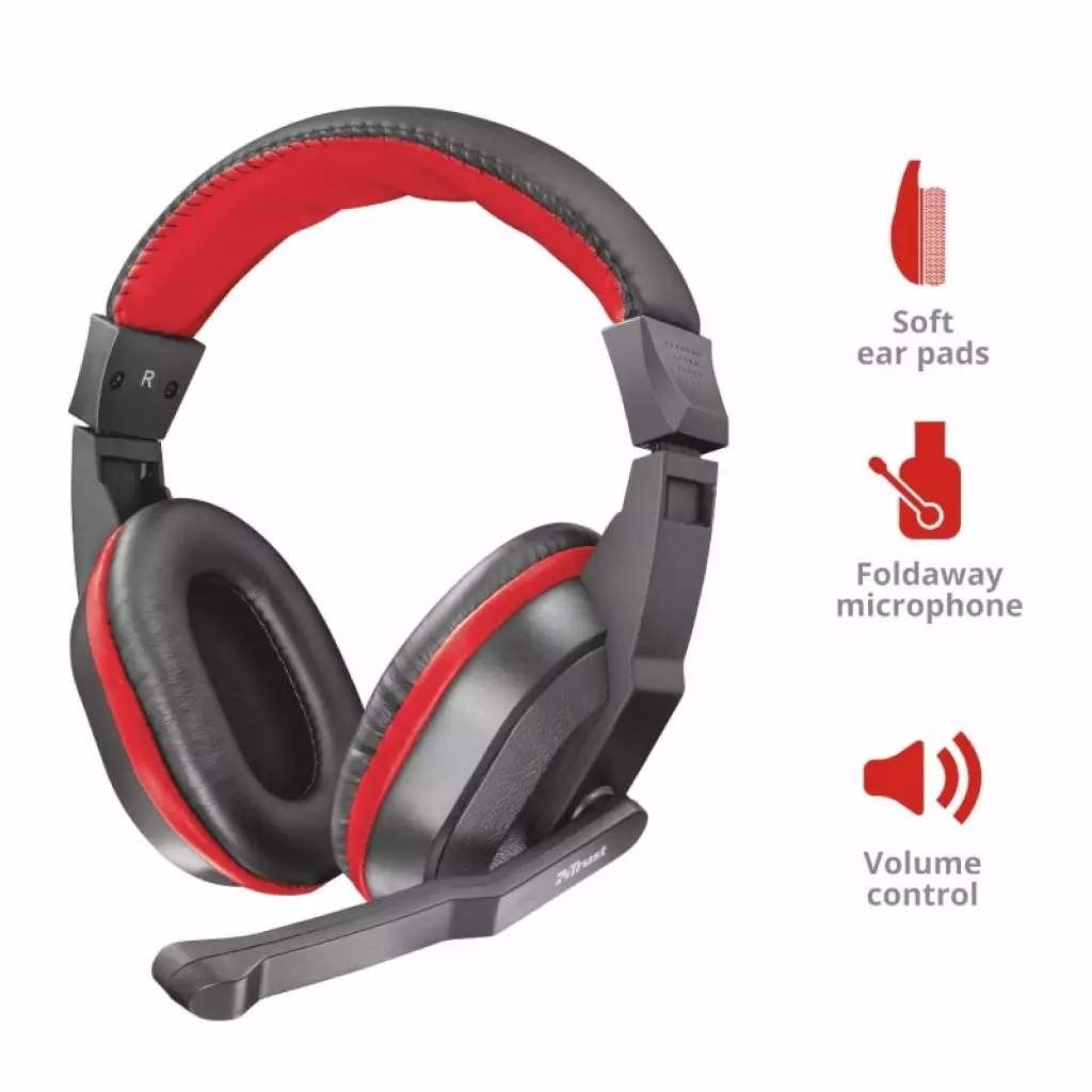 Наушники Trust Ziva Gaming 3.5mm BLACK (21953) - 3 Наушники Trust Ziva Gaming 3.5mm BLACK (21953) - 3