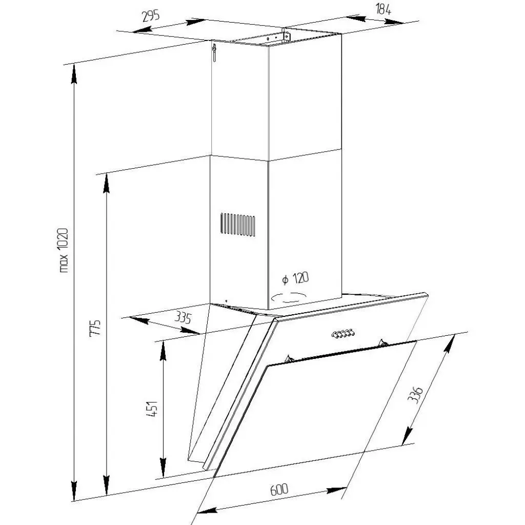 Вытяжка кухонная Pyramida NR-MG 60 M IV - 7
