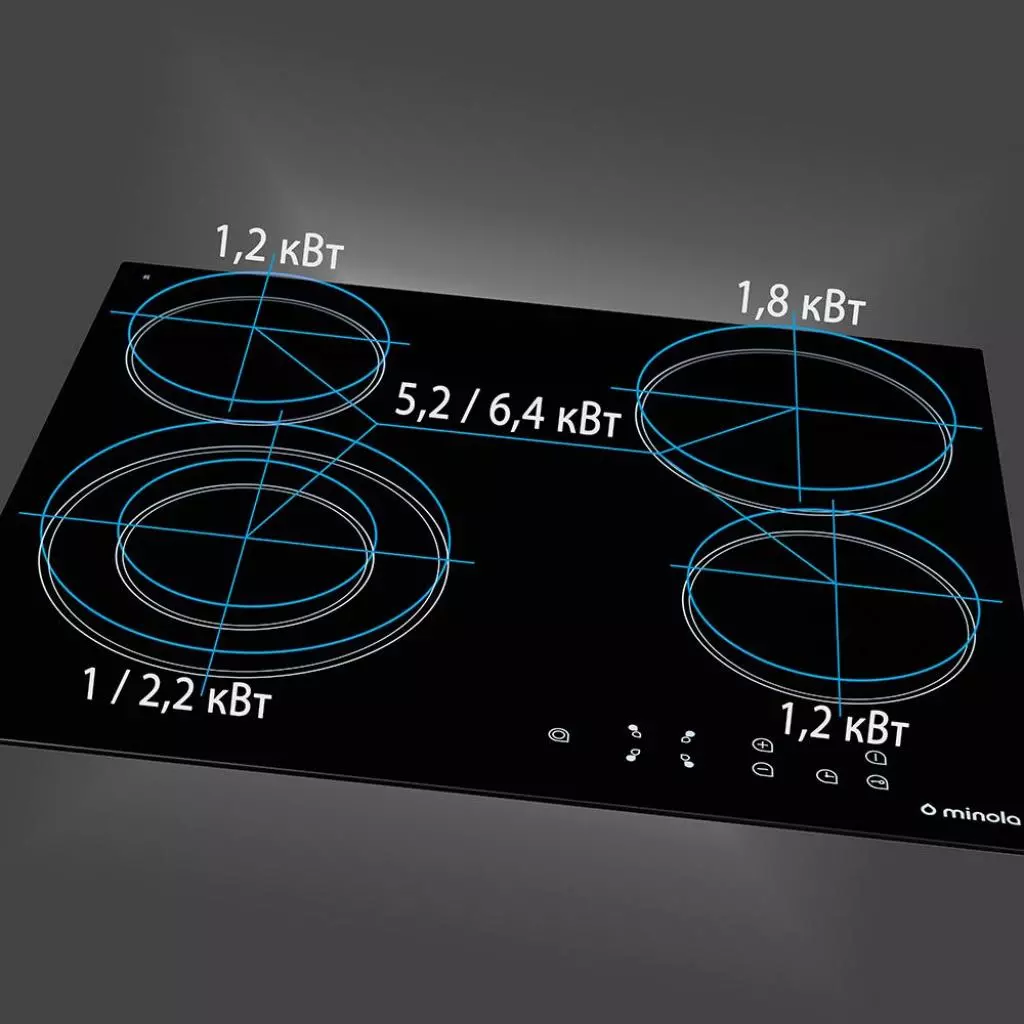 Варочная поверхность Minola MVH 6232 GBL - 6 Варочная поверхность Minola MVH 6232 GBL - 6