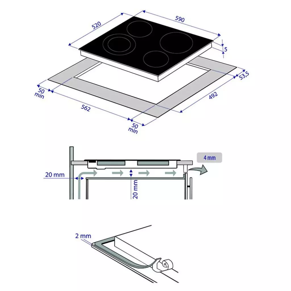 Варочная поверхность Minola MVH 6232 GBL - 8 Варочная поверхность Minola MVH 6232 GBL - 8