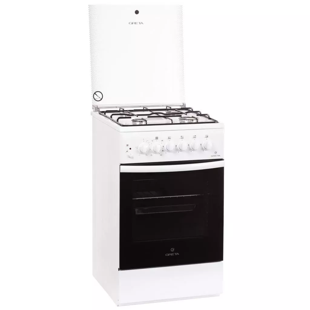 Плита Greta 1470-ГЭ/17 White чугунная решетка - 1 Плита Greta 1470-ГЭ/17 White чугунная решетка - 1