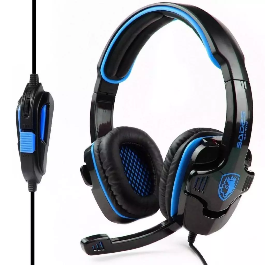 Наушники Sades Gpower Black/Blue (SA708-B-BL)