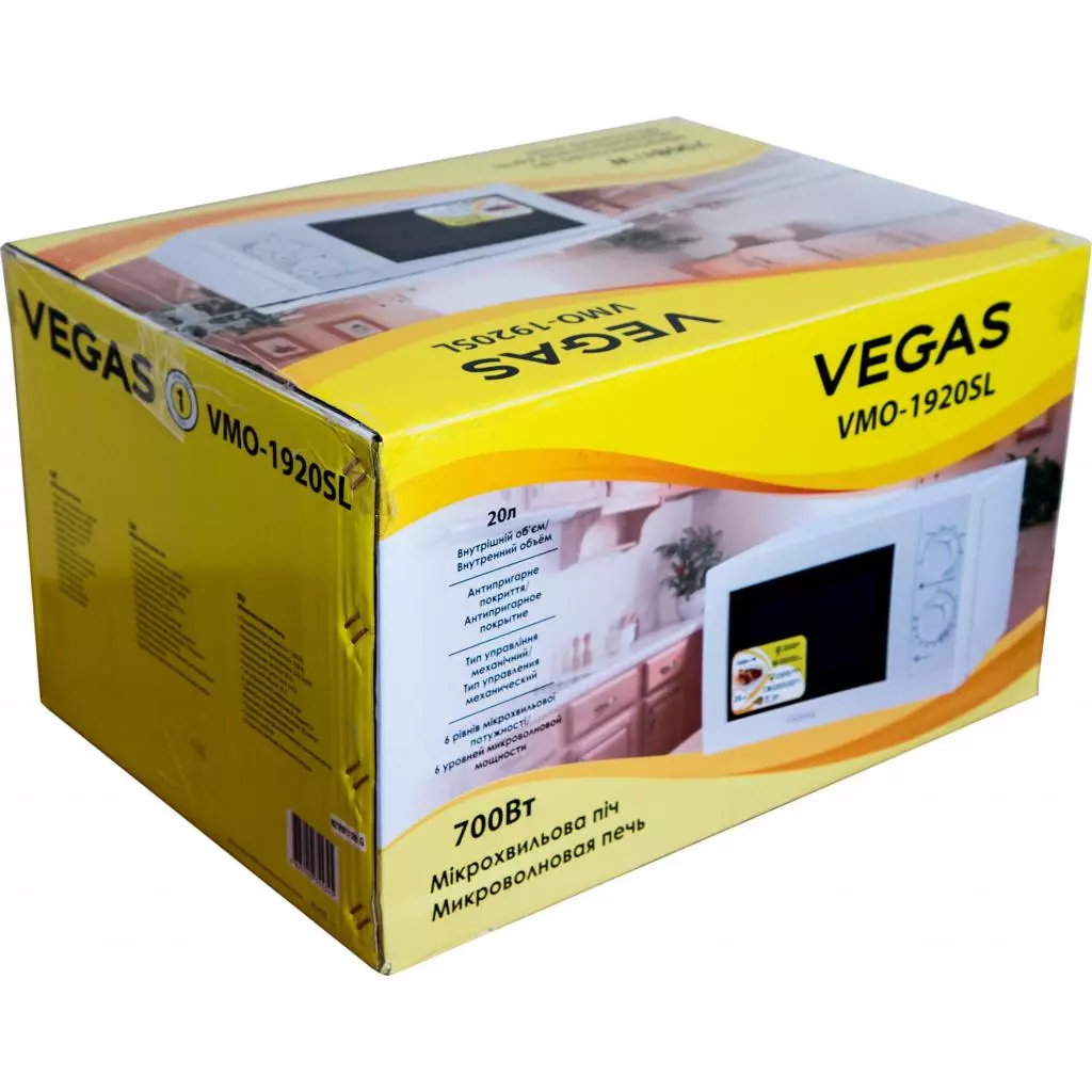 Микроволновая печь Vegas VMO-1920SL - 6 Микроволновая печь Vegas VMO-1920SL - 6