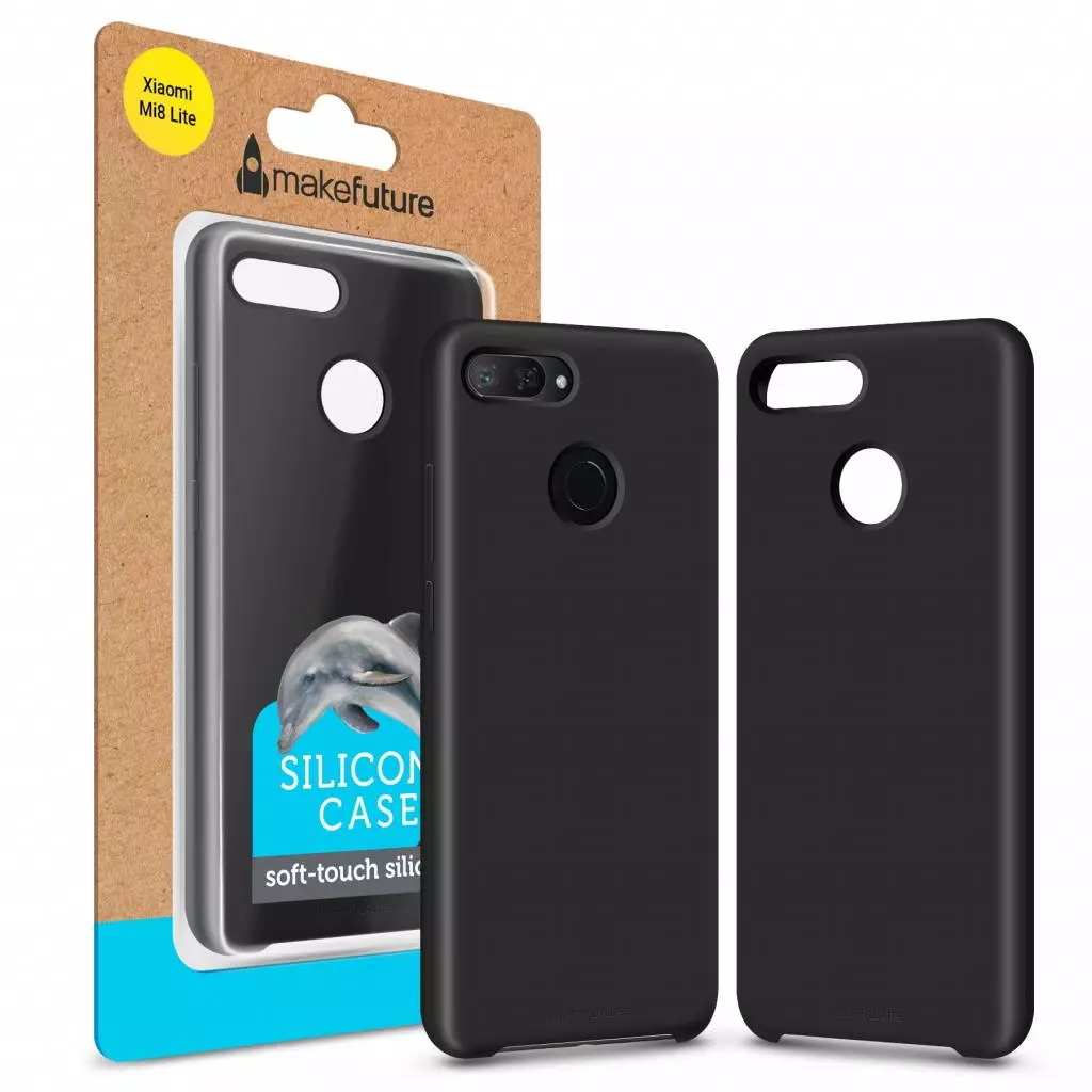 Чехол для моб. телефона MakeFuture Silicone Case Xiaomi Mi8 Lite Black (MCS-XM8LBK)