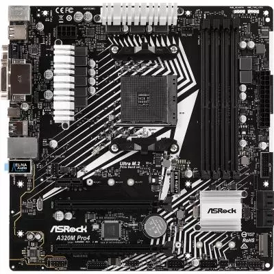 Материнская плата ASRock A320M PRO4 R2.0 - 1