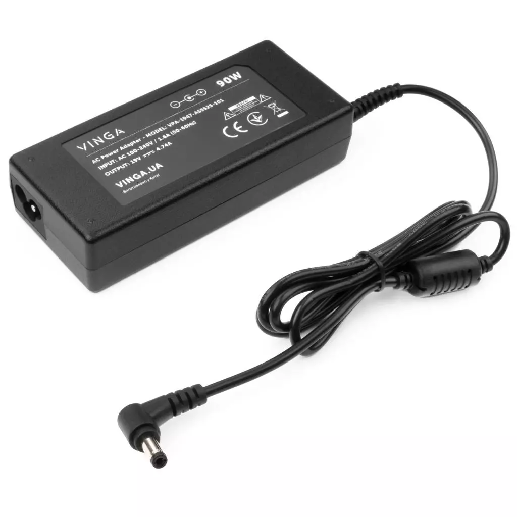 Блок питания к ноутбуку Vinga ASUS 90W 19V 4.74A разъем 5.5*2.5 (VPA-1947-AS5525-101) - 1 Блок питания к ноутбуку Vinga ASUS 90W 19V 4.74A разъем 5.5*2.5 (VPA-1947-AS5525-101) - 1