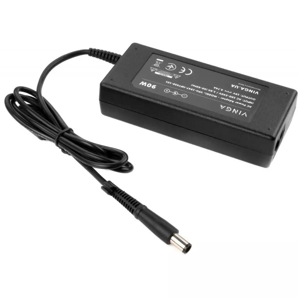 Блок питания к ноутбуку Vinga HP 90W 19V 4.74A разъем 7.4*5.0 (VPA-1947-HP7450-101) - 1 Блок питания к ноутбуку Vinga HP 90W 19V 4.74A разъем 7.4*5.0 (VPA-1947-HP7450-101) - 1
