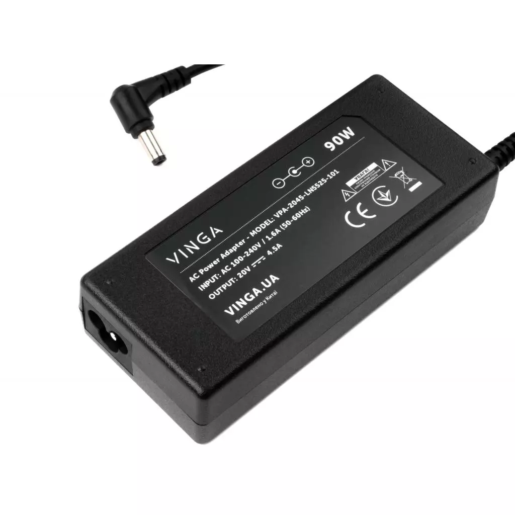 Блок питания к ноутбуку Vinga Lenovo 90W 20V 4.5A разъем 5.5*2.5 (VPA-2045-LN5525-101) - 2 Блок питания к ноутбуку Vinga Lenovo 90W 20V 4.5A разъем 5.5*2.5 (VPA-2045-LN5525-101) - 2