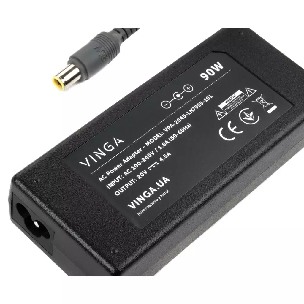 Блок питания к ноутбуку Vinga Lenovo 90W 20V 4.5A разъем 7.9*5.5 (VPA-2045-LN7955-101) - 2 Блок питания к ноутбуку Vinga Lenovo 90W 20V 4.5A разъем 7.9*5.5 (VPA-2045-LN7955-101) - 2