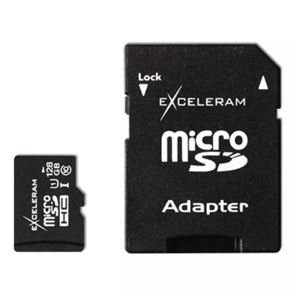 Карта памяти eXceleram 128Gb microSDXC class 10, UHS-I (MSD12810A)