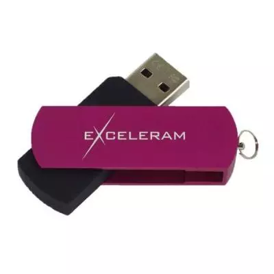 USB флеш накопитель eXceleram 64GB P2 Series Purple/Black USB 2.0 (EXP2U2PUB64)